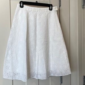 White Eyelet Skirt